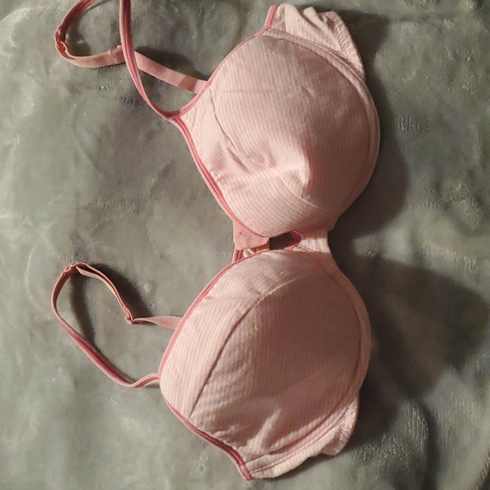 Pink and white striped bra 36c Victoria's Secret Pink